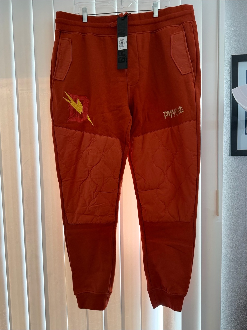 Men's Rust Dreamland Quilted Jogger Pants - Size 3xl - NWT